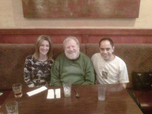 Dr. Stephanie Kelton, Dr. William K. Black, and Messina. Most Fridays at UMKC featured economics seminars, which often invited economists from around the world to speak at UMKC. Then we would often have dinner gatherings afterwards, such as this one.
